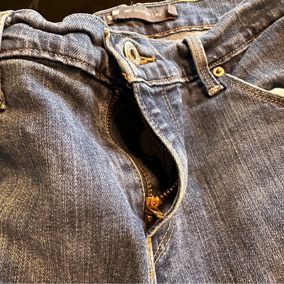 Vintage Retro Levi’s 505 Straight Leg Size 6 28x32 Blue Jean Denim Mom Jean - Picture 5 of 12